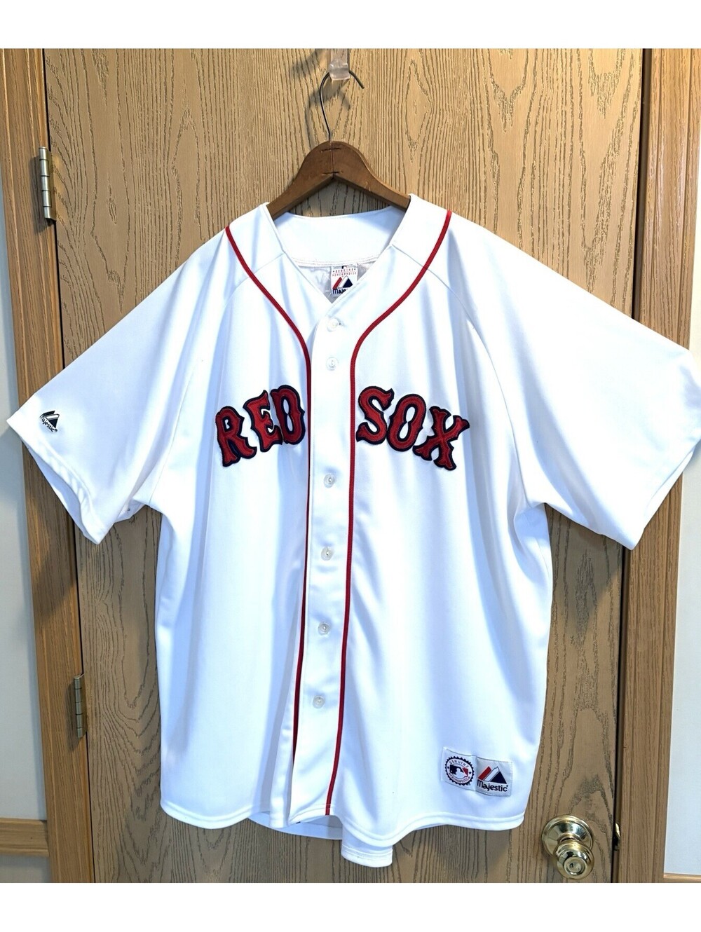 Boston Red Sox Majestic MLB Jersey Mens XXL White Home Stitched Blank Back